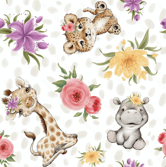 Baby African Animals Tropical (Meerkats Pre-Order) Select Fabric Base / Print Size Digital Preorder