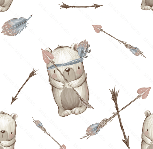 Baby Bear And Arrows (August Pre-Order) Digital Fabric Preorder
