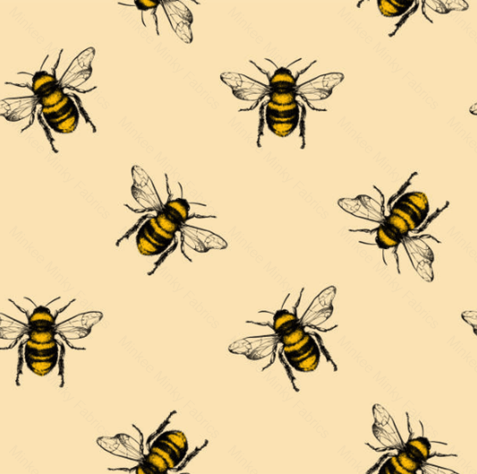 Bees Pre-Order Cotton Sateen / Select Digital Fabric