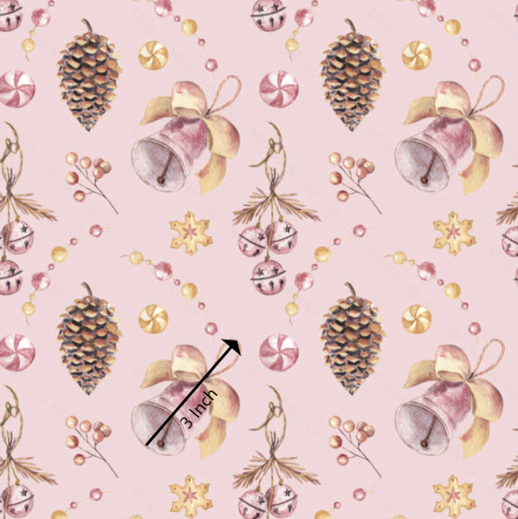Bells And Pinecones (May Pre-Order) - Fabric Digital Preorder