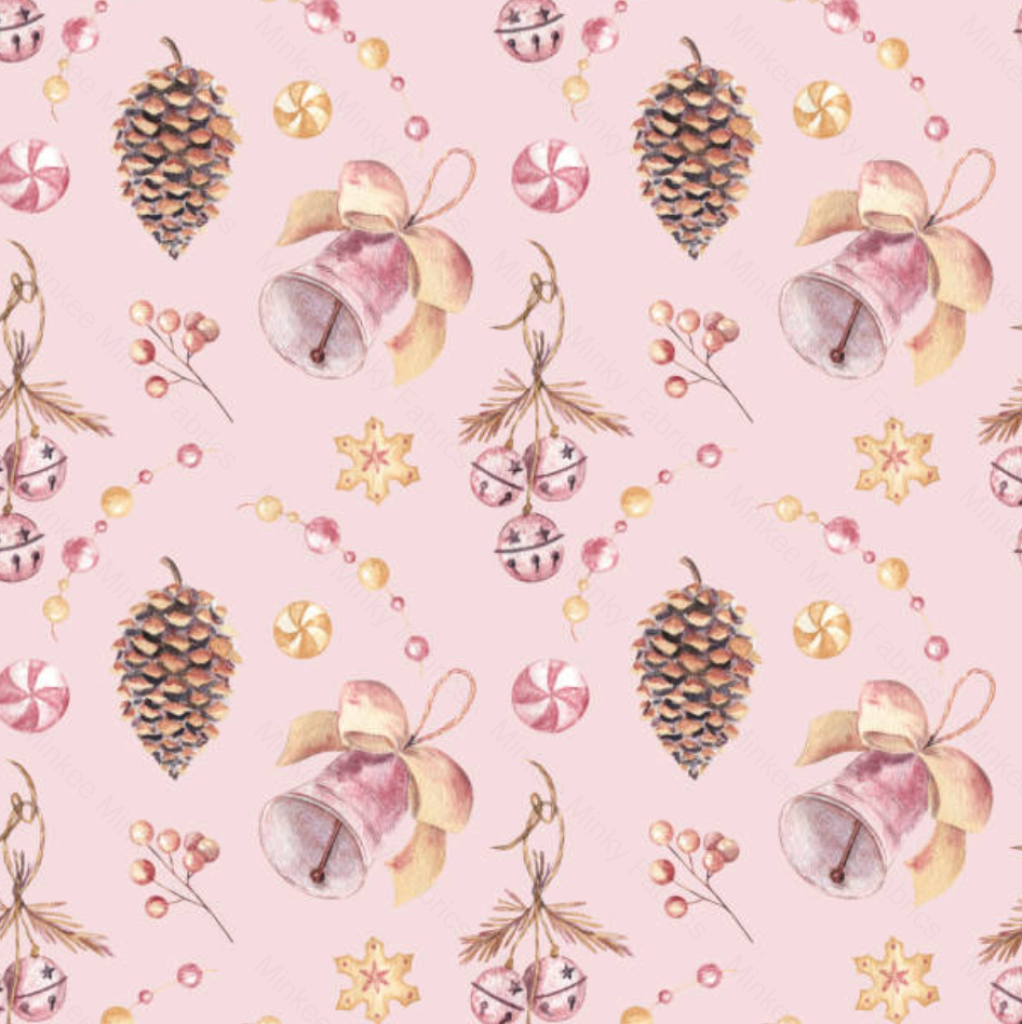 Bells And Pinecones (May Pre-Order) - Fabric Digital Preorder