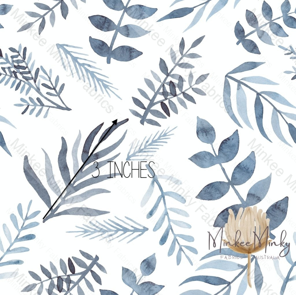 Blue Leaf (August Pre-Order) Digital Fabric Preorder