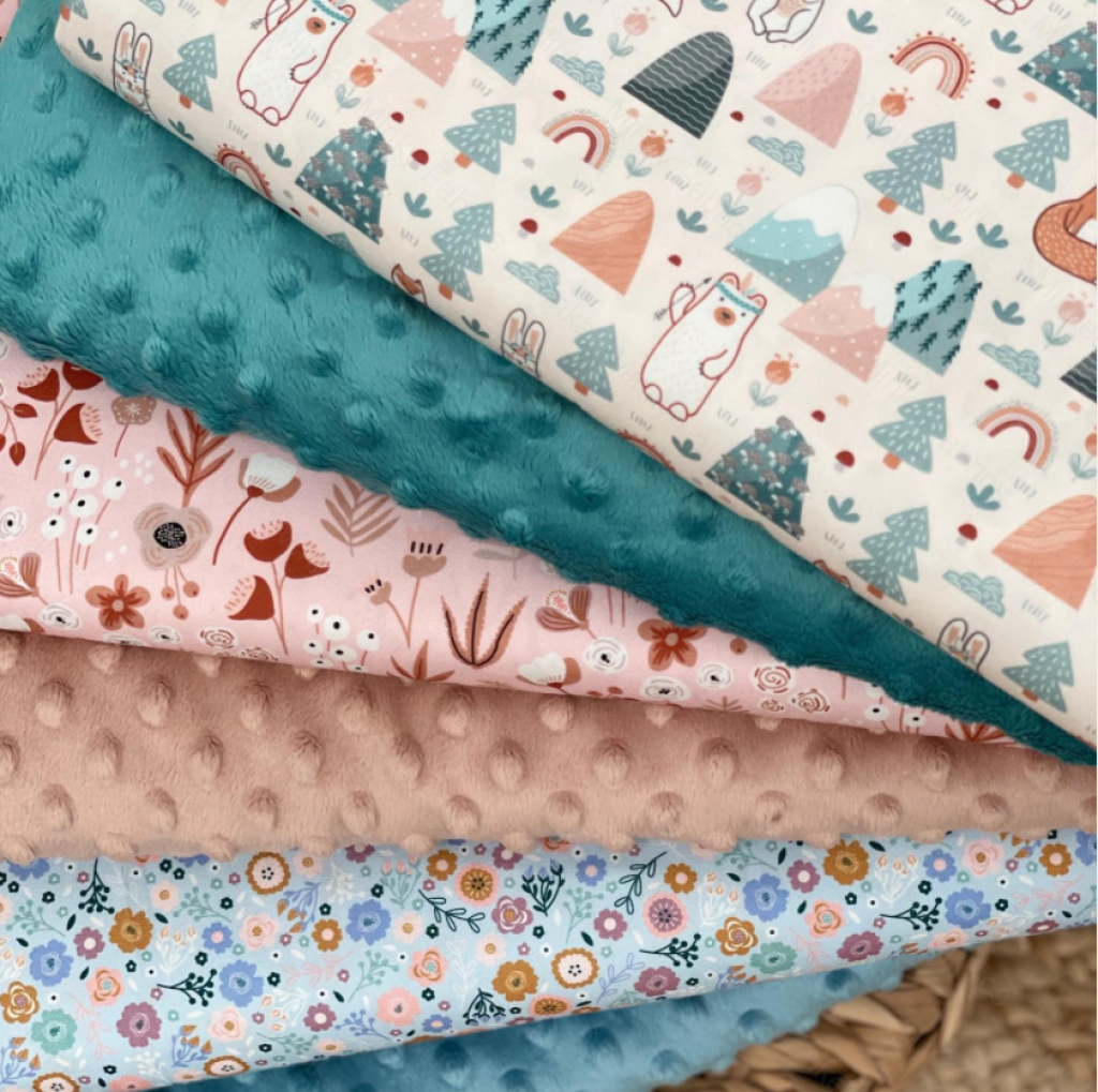 Blushing Garden 100 Cotton Woven Fabric Minkee Minky Fabrics Australia