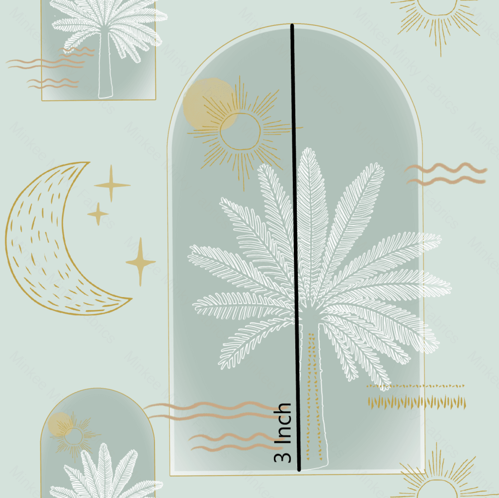 Boho Coastal Mint - 100% Cotton Woven Fabric Digital Retail