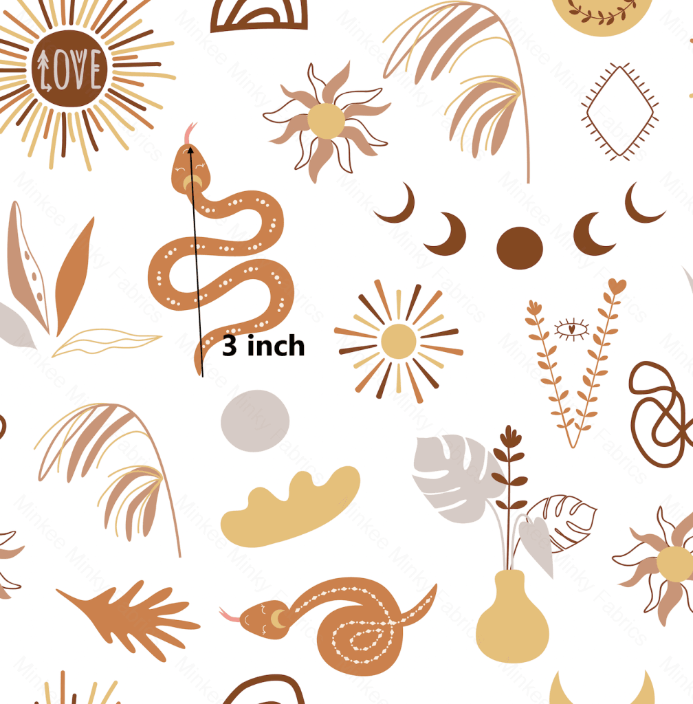Boho Snake (August Pre-Order) Digital Fabric Preorder