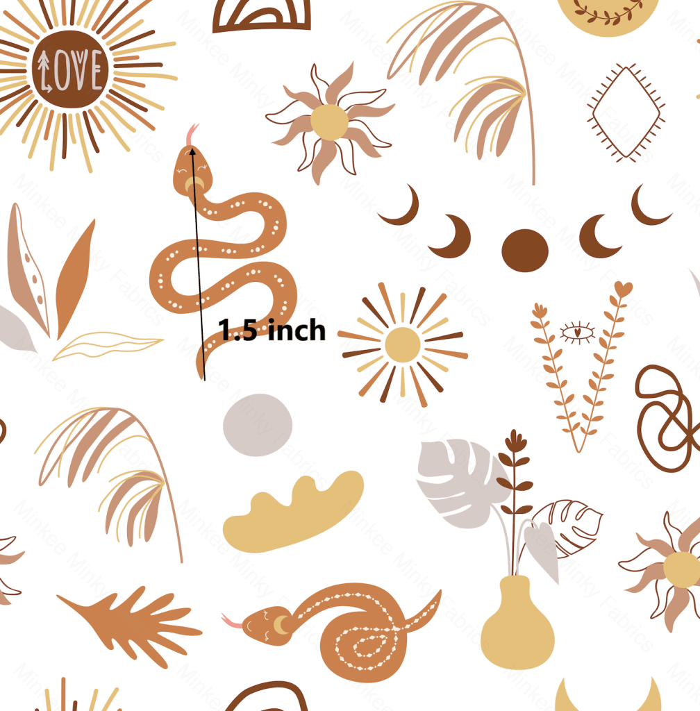 Boho Snake (August Pre-Order) Digital Fabric Preorder