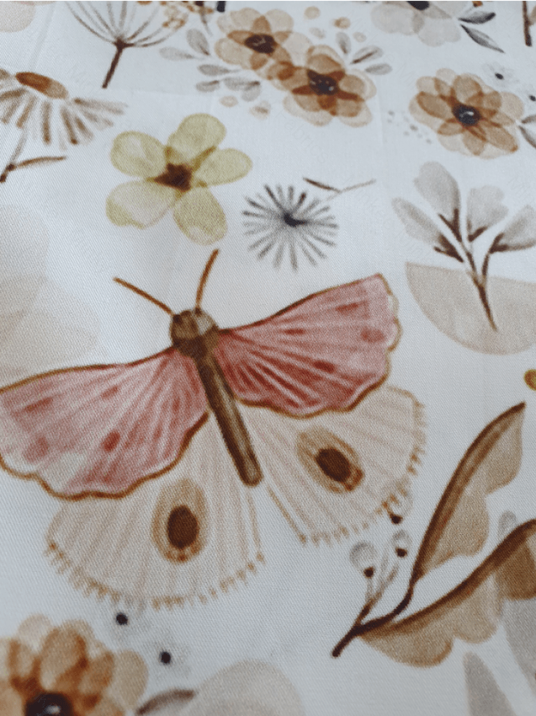 Butterfly Bloom Woven 3 Inch *seconds* Digital Fabric - Retail
