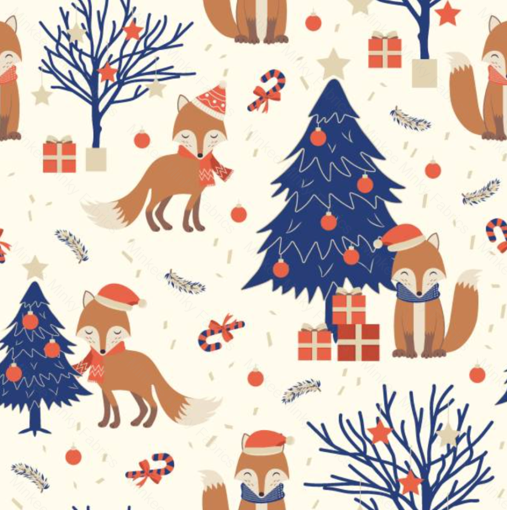 Christmas Fox (May Pre-Order) - Fabric Digital Preorder