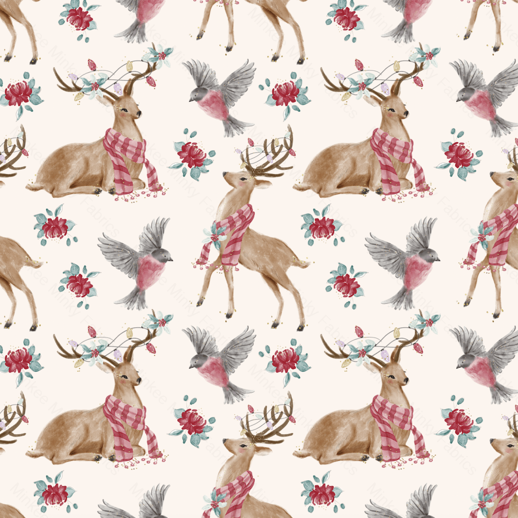 Christmas Wonder Deer (August Pre-Order) Digital Fabric Preorder