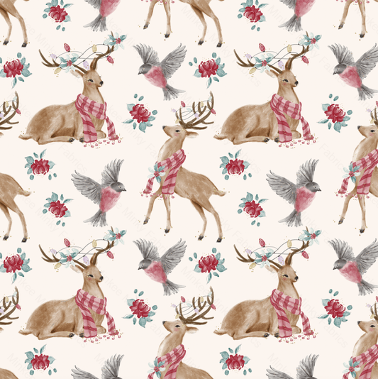 Christmas Wonder Deer (August Pre-Order) Digital Fabric Preorder
