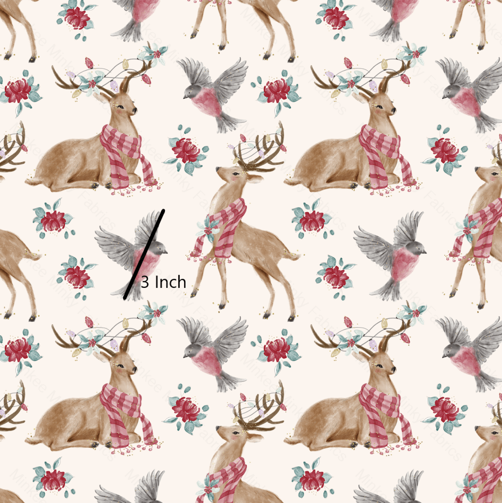Christmas Wonder Deer (August Pre-Order) Digital Fabric Preorder