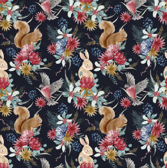 Christmas Wonder On Midnight Sky (August Pre-Order) Digital Fabric Preorder