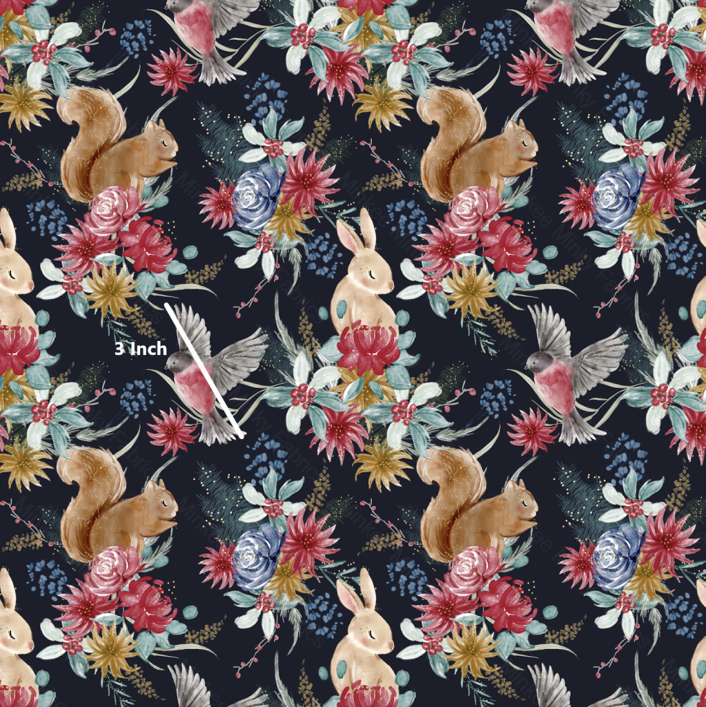 Christmas Wonder On Midnight Sky (August Pre-Order) Digital Fabric Preorder