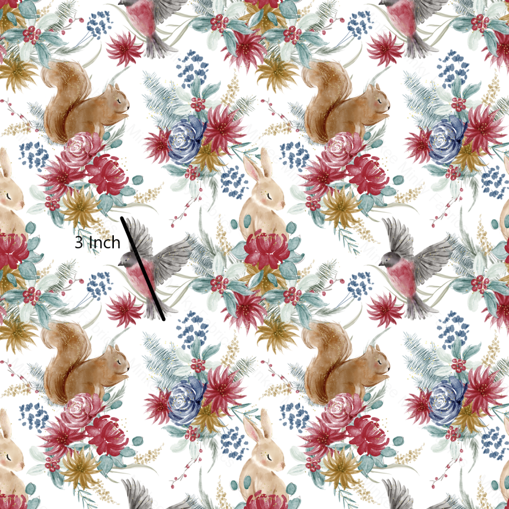 Christmas Wonder On White (August Pre-Order) Digital Fabric Preorder