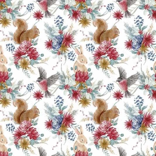 Christmas Wonder On White (August Pre-Order) Digital Fabric Preorder