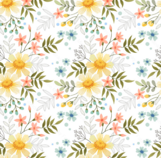 Daisy Forest (Meerkats Pre-Order) Select Fabric Base / Print Size Digital Preorder