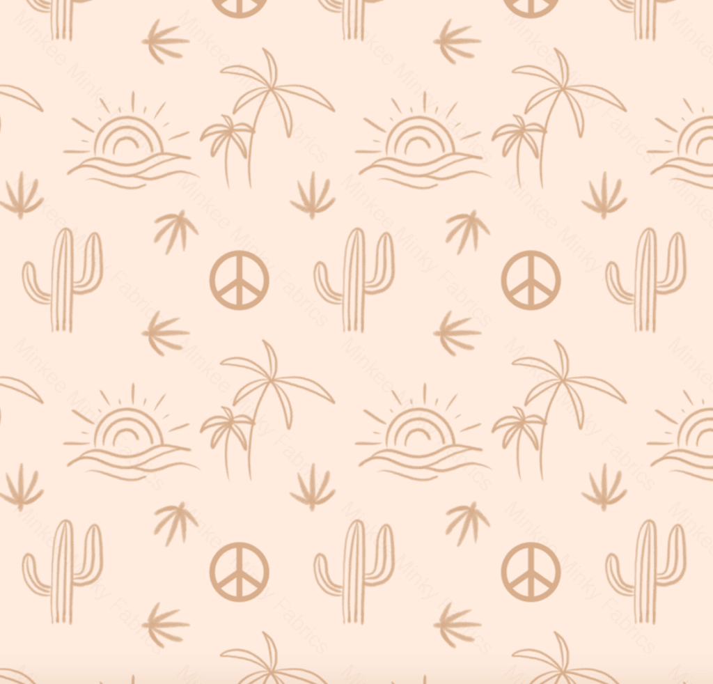 Desert Collection Peace - 100% Cotton Woven Fabric Digital Preorder