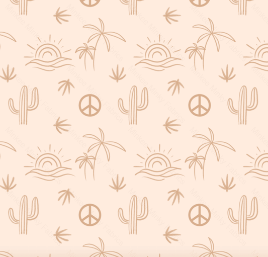 Desert Collection Peace - 100% Cotton Woven Fabric Digital Preorder