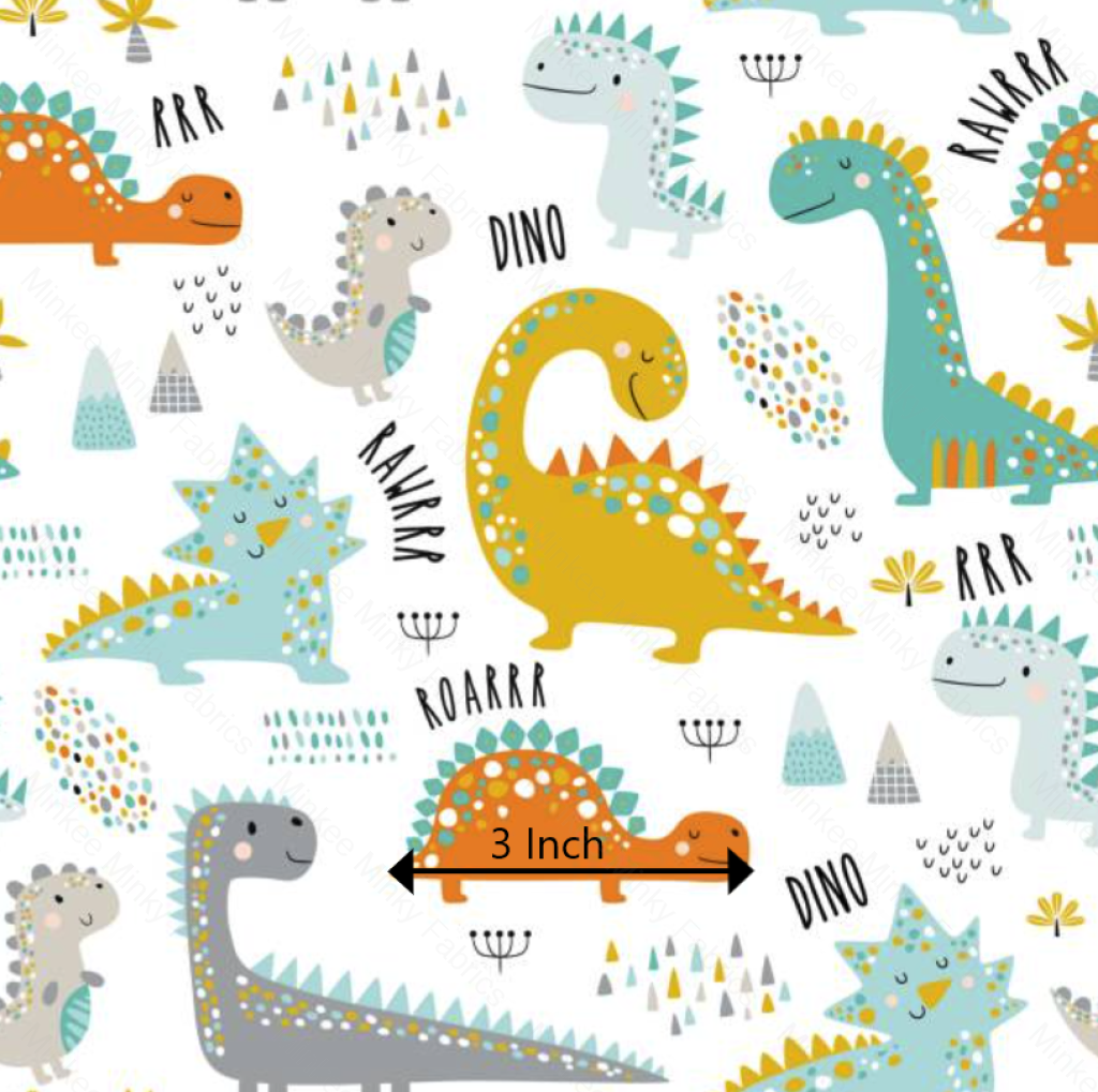 Dinosaur Roar Digital Fabric Preorder