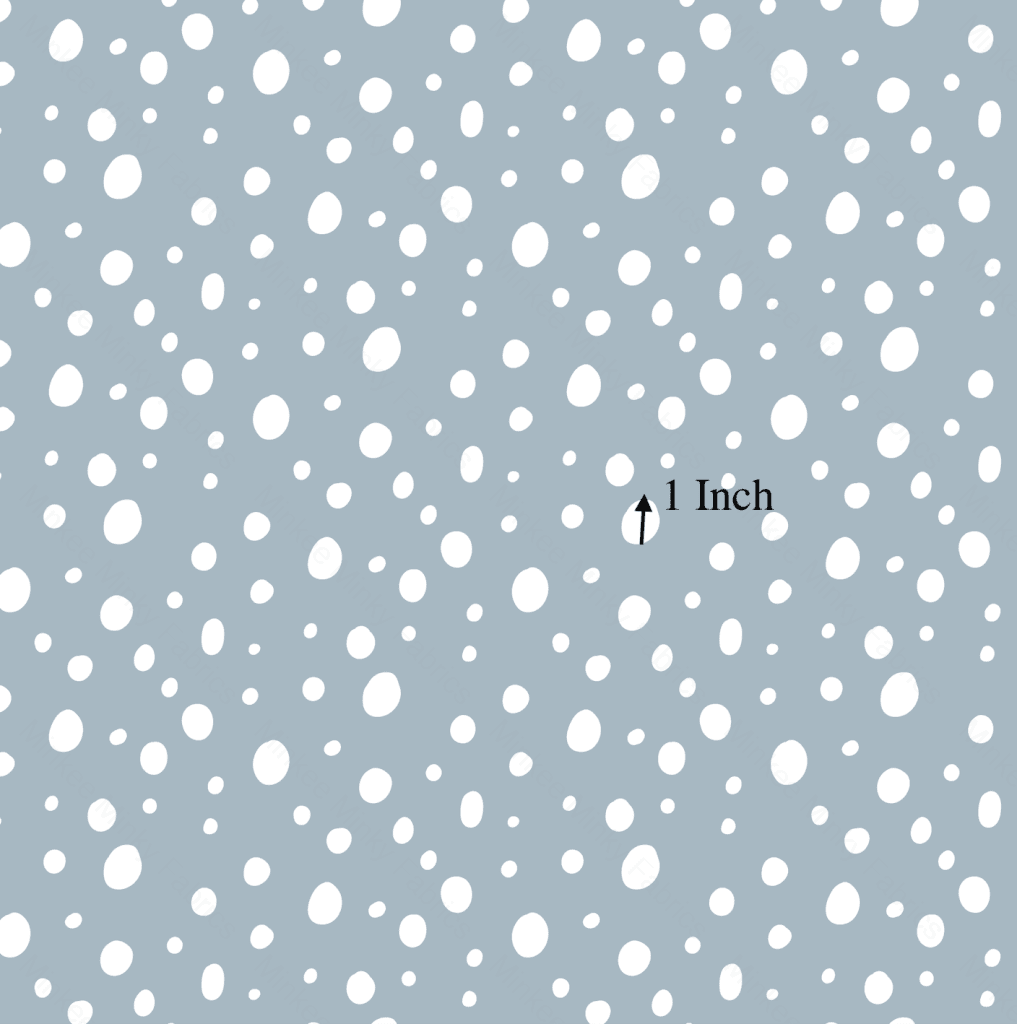 Dots White On Soft Blue (January Pre-Order) - Fabric Digital Preorder