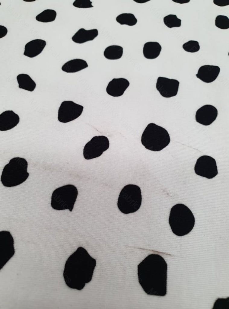 Dotty Days - Cotton Lycra / 1.5 Inch *seconds* Fabric Seconds