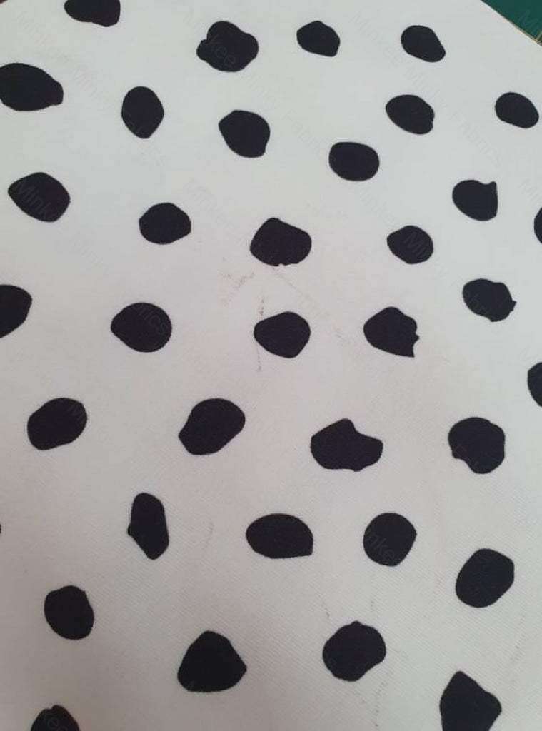 Dotty Days - Cotton Lycra / 1.5 Inch *seconds* Fabric Seconds