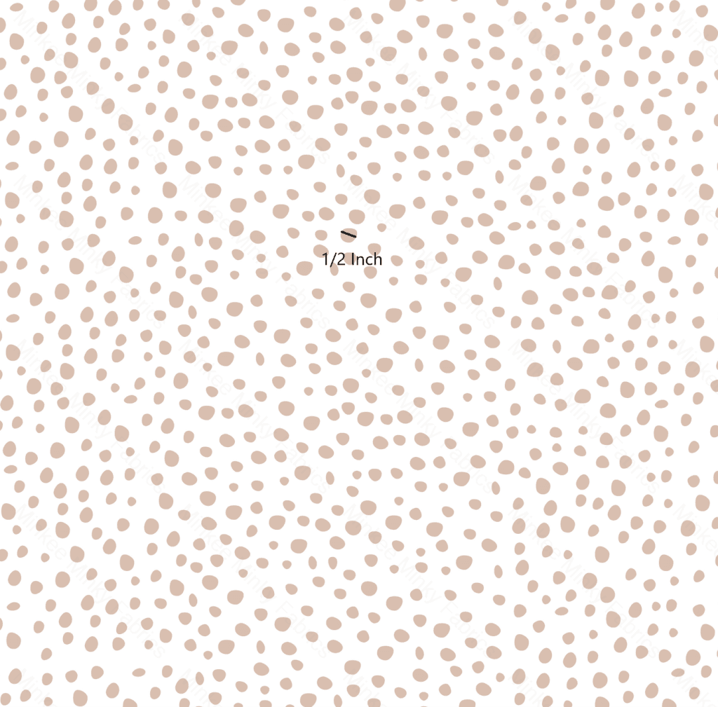 Dusty Dots - Retail Cotton Lycra .5 Inch Digital Fabric Retail