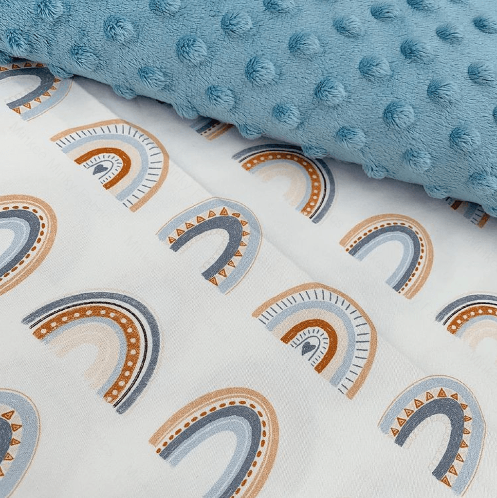 Earthy Blue Rainbow Pre-Order (August Pre-Order) Digital Fabric Preorder