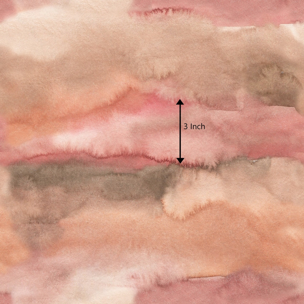 Earthy Watercolour Blush (August Pre-Order) Digital Fabric Preorder