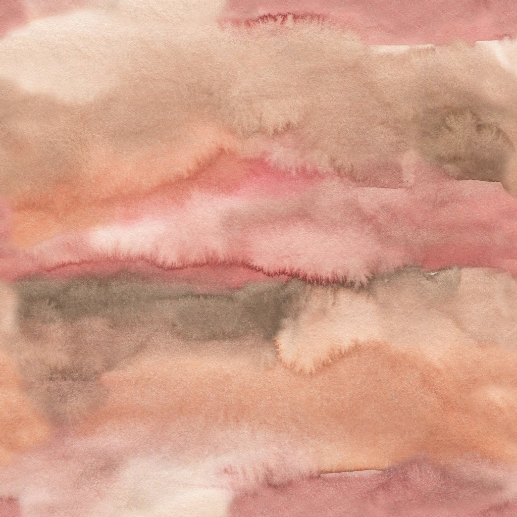 Earthy Watercolour Blush (August Pre-Order) Digital Fabric Preorder