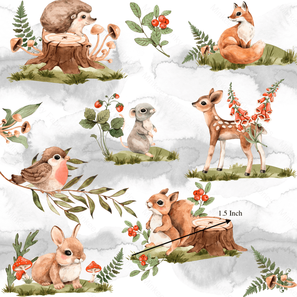 Easter Baby Woodland Animals (January Pre-Order) - Fabric Digital Preorder