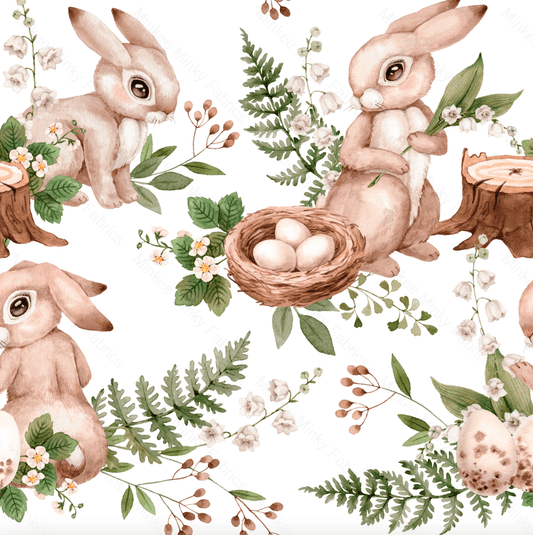Easter Hunt White (January Pre-Order) - Fabric Digital Preorder