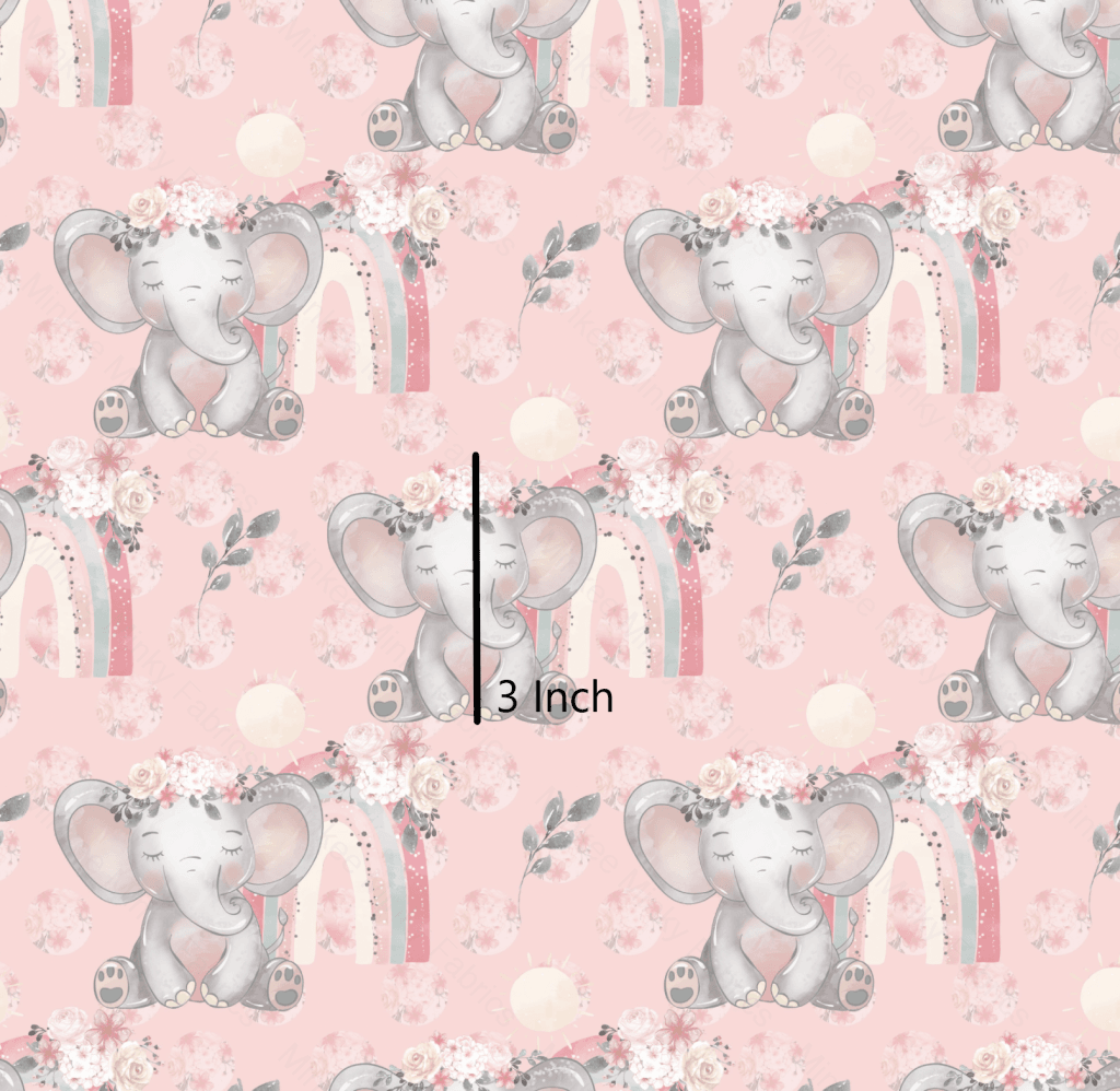 Eliza Elephant - Soft Pink (August Pre-Order) Digital Fabric Preorder