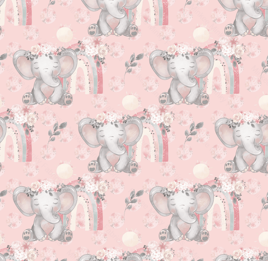 Eliza Elephant - Soft Pink (August Pre-Order) Digital Fabric Preorder