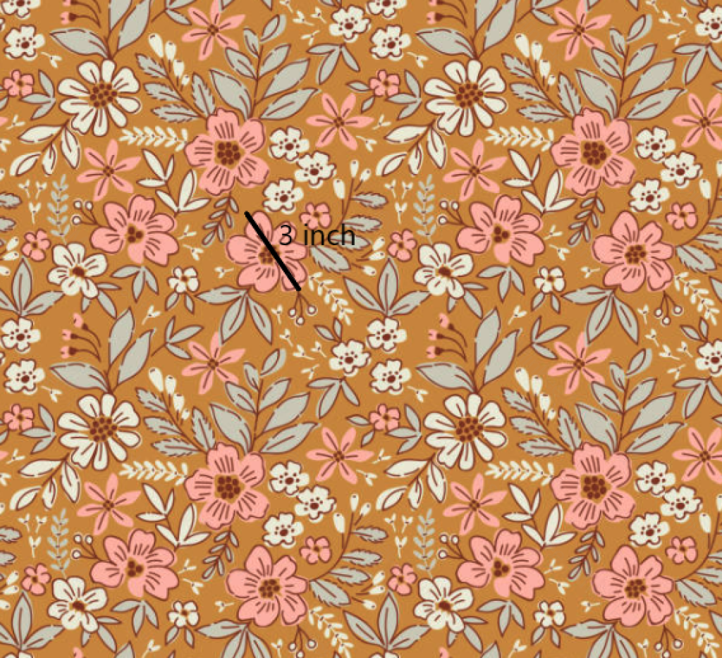 Emma - Mustard (August Pre-Order) Digital Fabric Preorder
