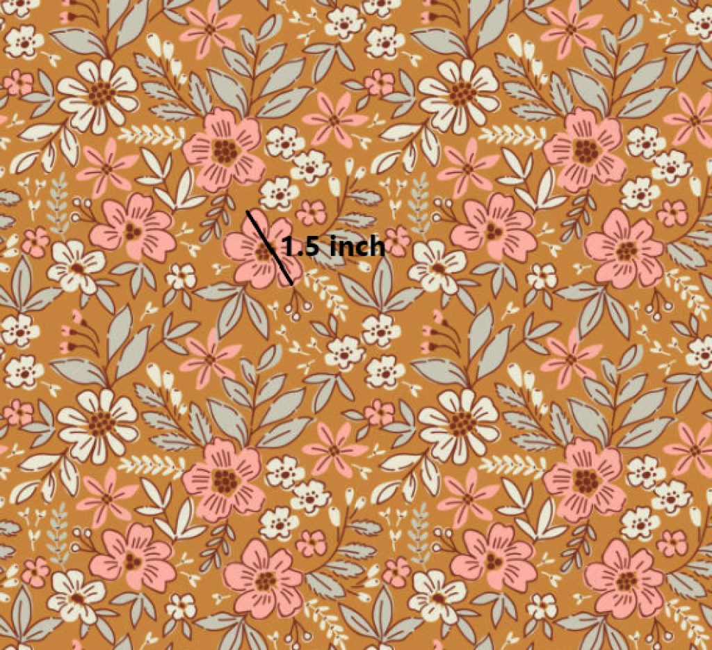 Emma - Mustard (August Pre-Order) Digital Fabric Preorder