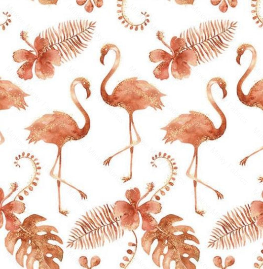 Flamingo Terracotta Pre-Order (7Th July) Digital Fabric Preorder