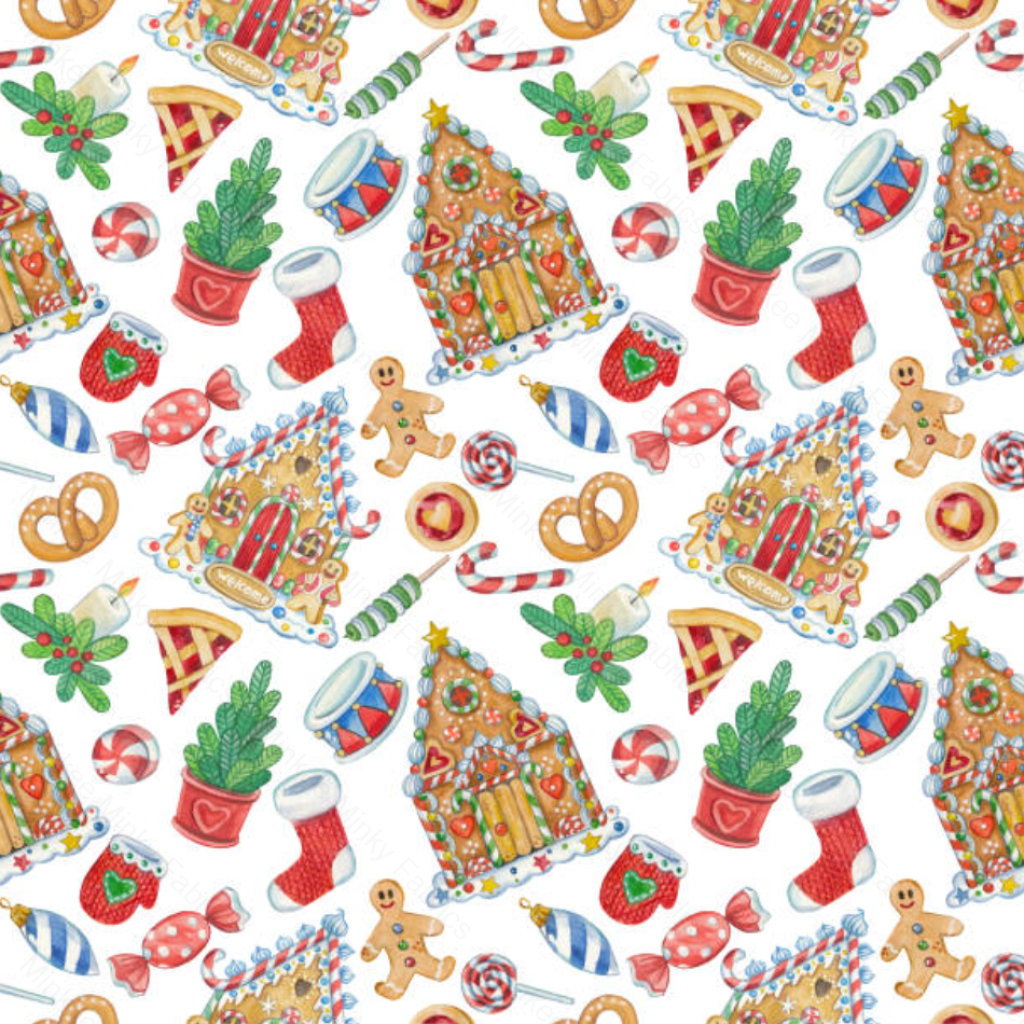 Gingerbread Houses (May Pre-Order) - Fabric Digital Preorder