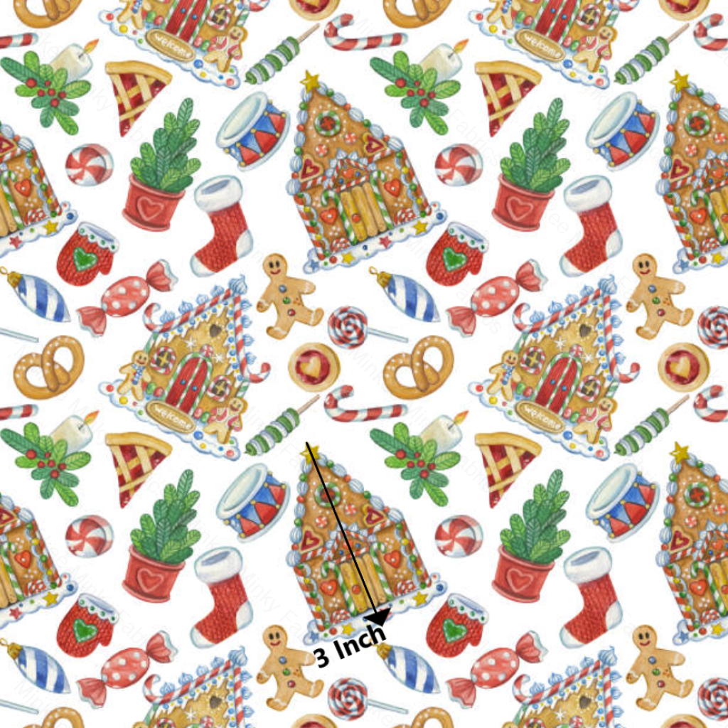 Gingerbread Houses (May Pre-Order) - Fabric Digital Preorder