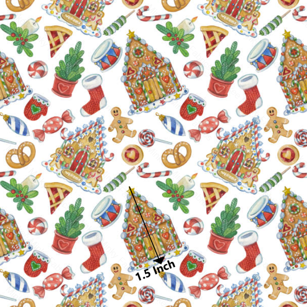 Gingerbread Houses (May Pre-Order) - Fabric Digital Preorder