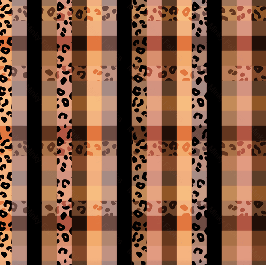Animal Print Gingham (February Pre-Order) - Fabric Digital Preorder