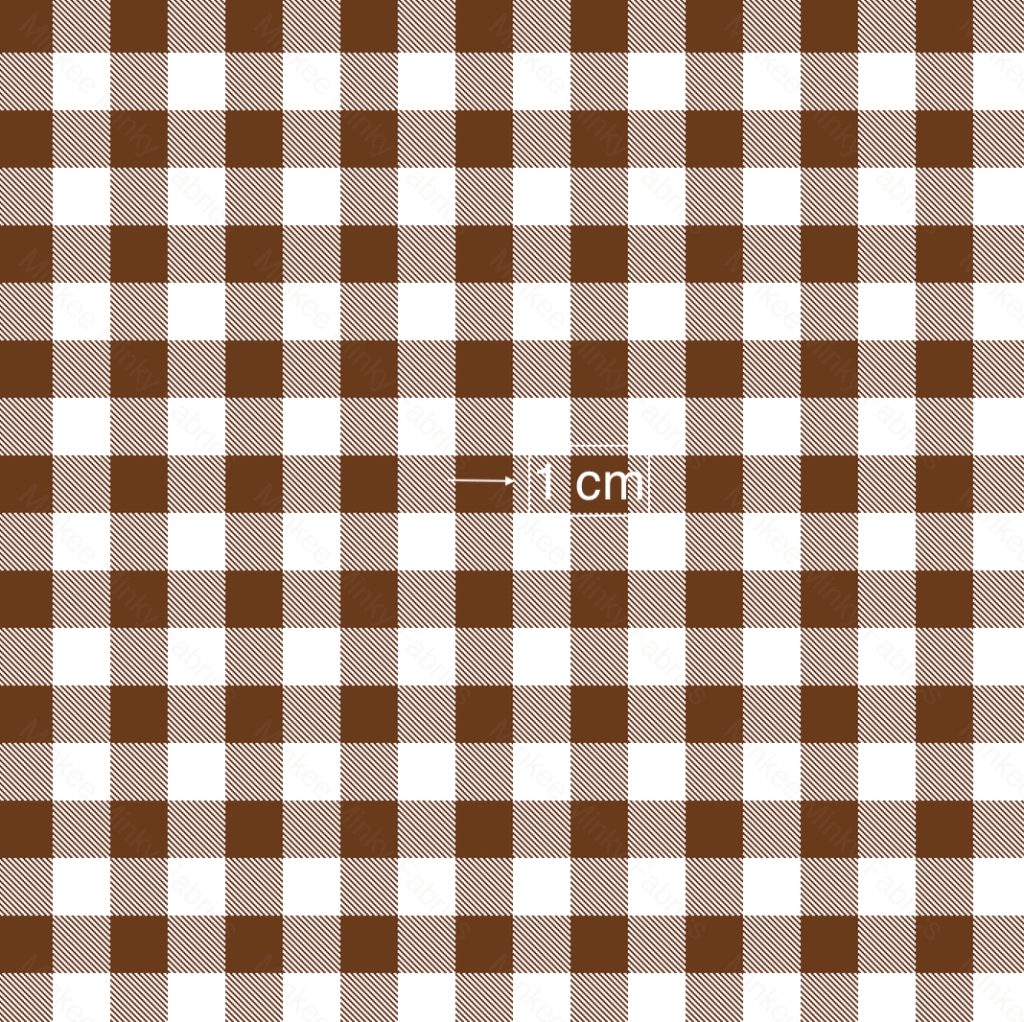 Brown Gingham (August Pre-Order) Digital Fabric Preorder