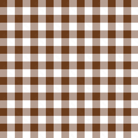 Brown Gingham (August Pre-Order) Digital Fabric Preorder