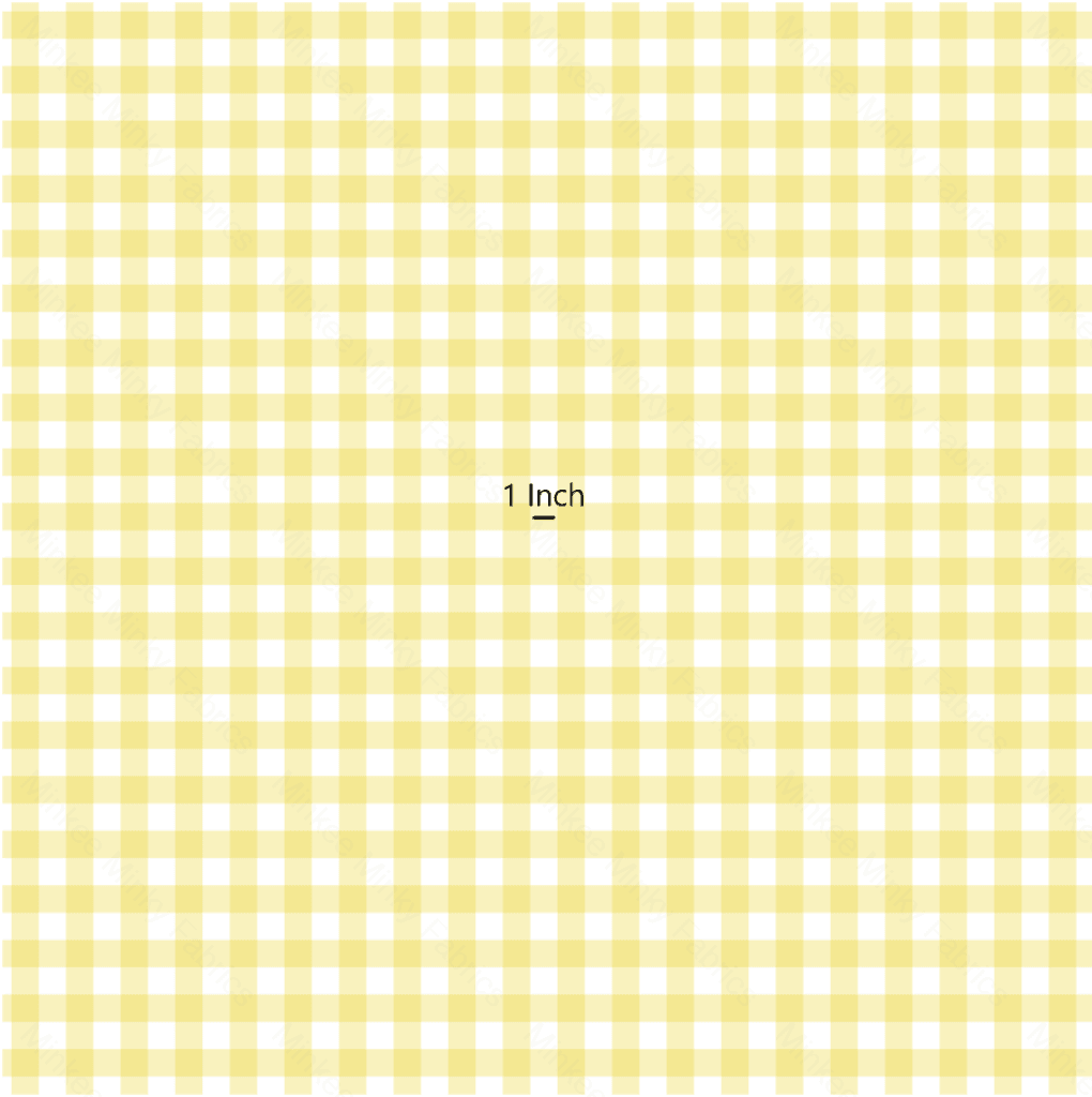 Gingham Daffodil (May Pre-Order) - Fabric Digital Preorder