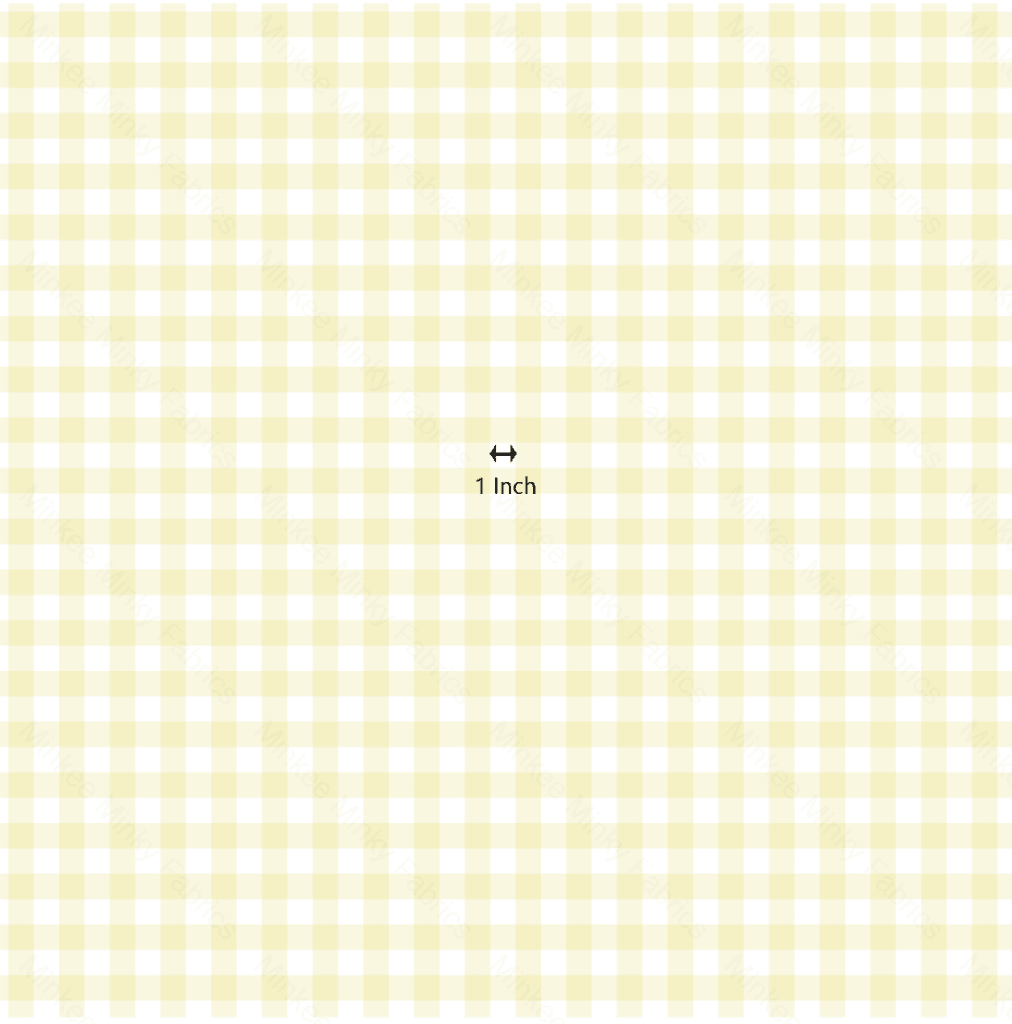 Lemon Gingham (August Pre-Order) Digital Fabric Preorder