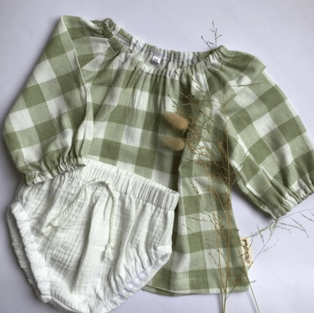 Sage Gingham (January Pre-Order) - Fabric Digital Preorder