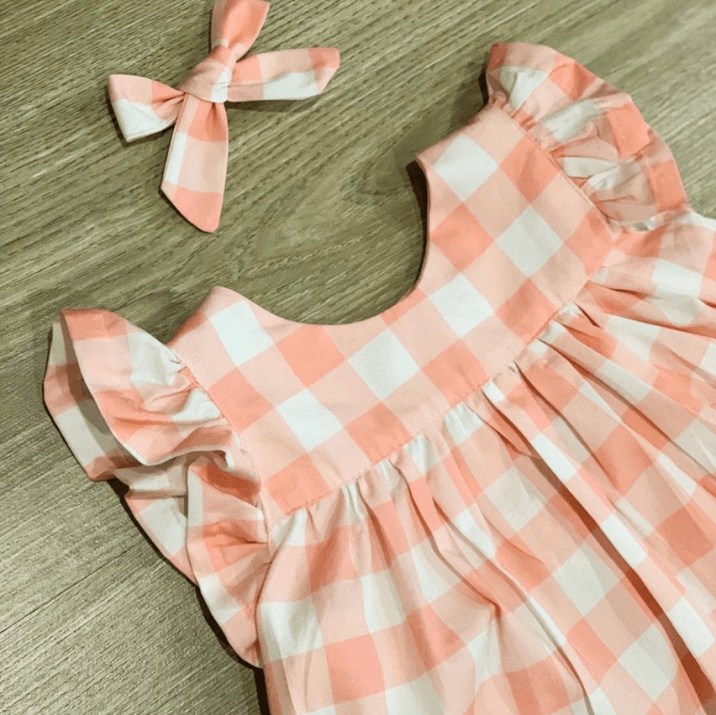 Gingham Soft Pink (June Pre-Order) - Fabric Digital Preorder