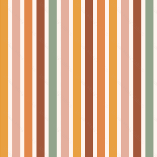 Groovy Boho Collection - Stripes (April Pre-Order) Fabric Digital Preorder