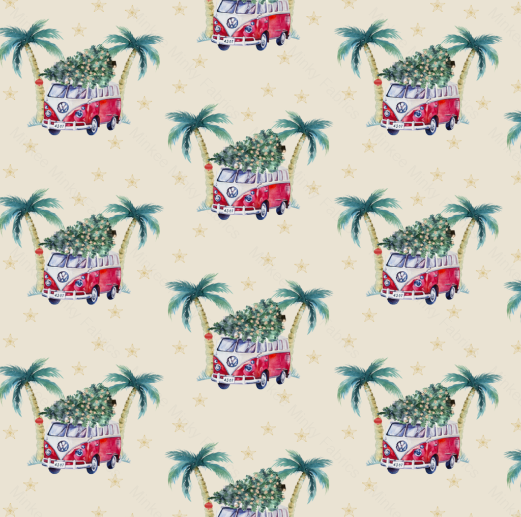Kombi Christmas Stars On Sand (July Pre-Order) - Fabric Digital Preorder