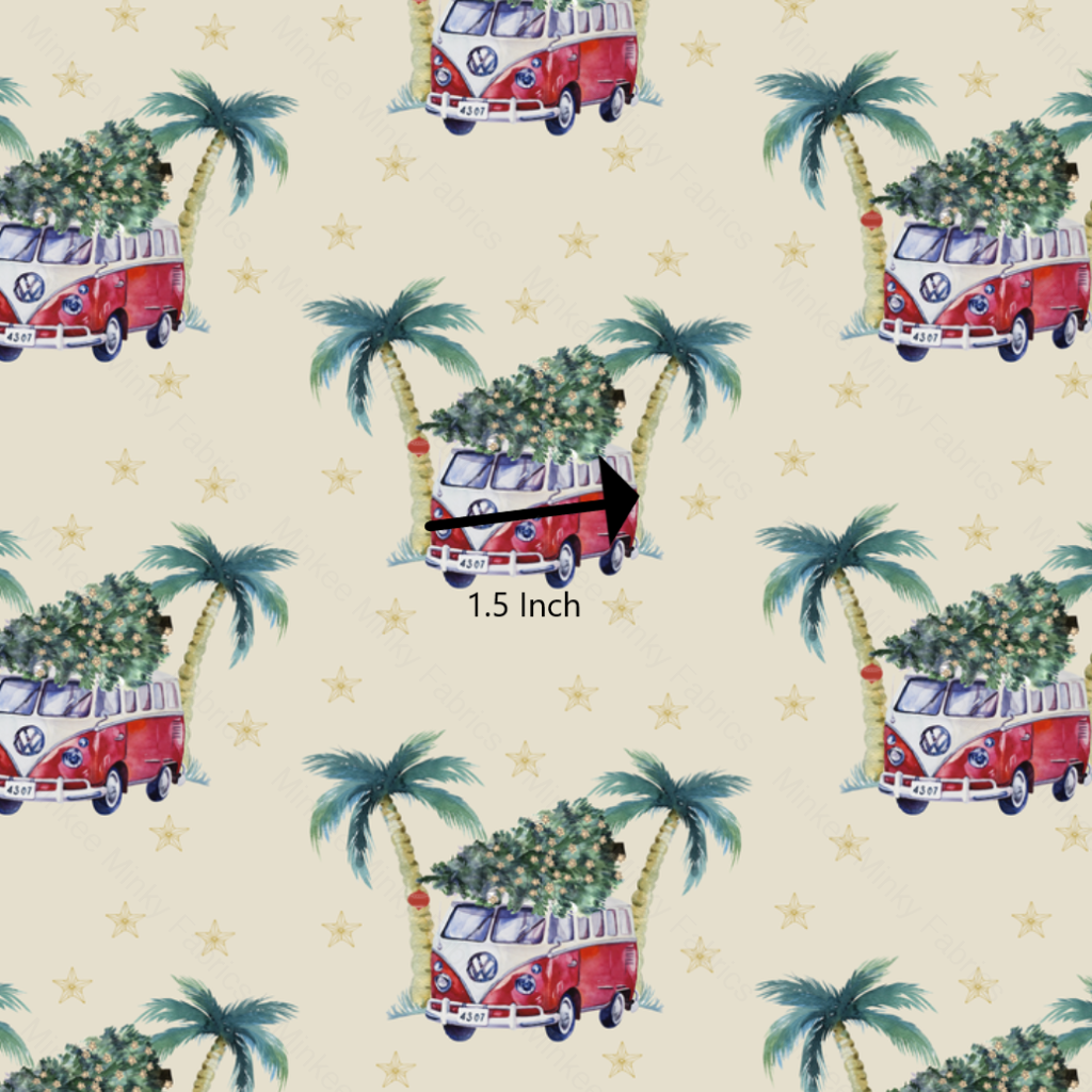 Kombi Christmas Stars On Sand (July Pre-Order) - Fabric Digital Preorder